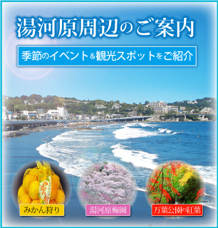 湯河原周辺のご案内　季節のイベント観光スポットのご紹介